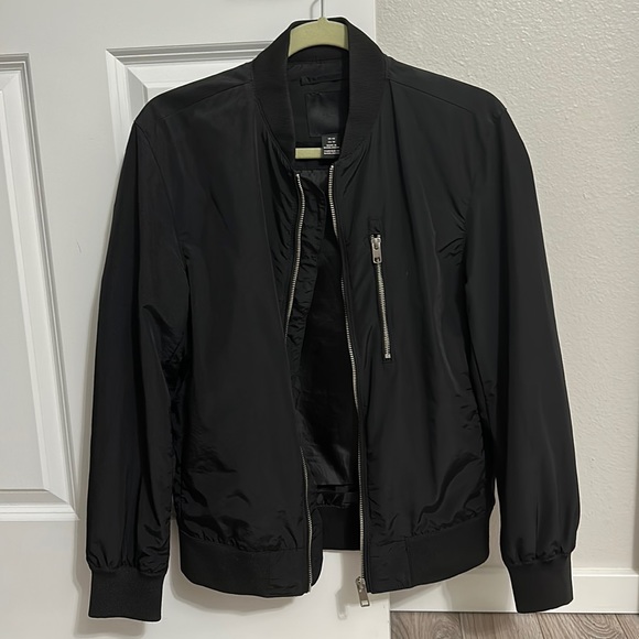H&M Black Bomber Jacket XS - Picture 1 of 2